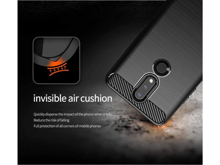 Produktbild Screenguard Nokia 2.4 Hülle Carbon Brushed Soft TPU (Nokia 2.4)