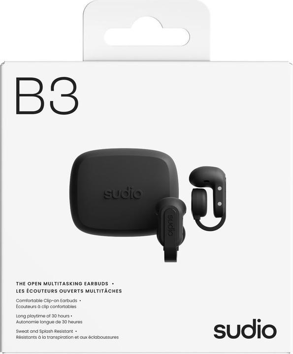 Produktbild Sudio B3 Black (24 h, Kabellos)