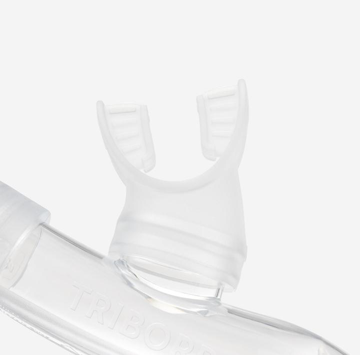 Image du produit Subea Tuba plongée avec soupape drytop - SNORKEL DRY TOP JUNIOR 100 Translucide