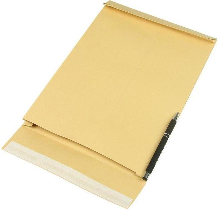 Actual product image Transpak Side gusset pocket dimensions 229x324 C4 gusset width 40mm brown SK fastener L324xW324mm (250 x)