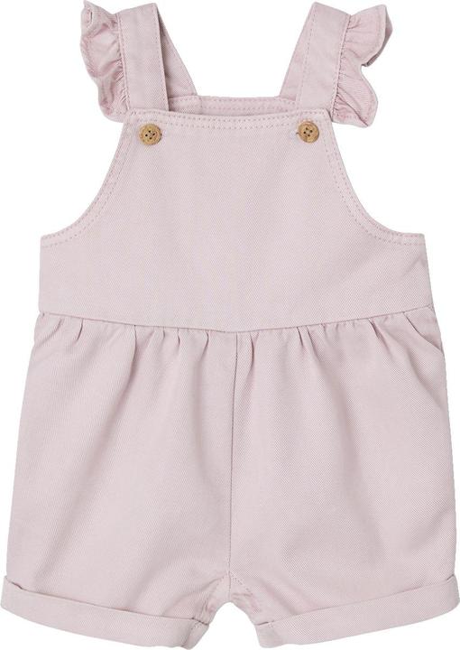 Actual product image Vertbaudet Kurze Baby Latzhose mit Volants, Lyocell/Baumwolle (68)