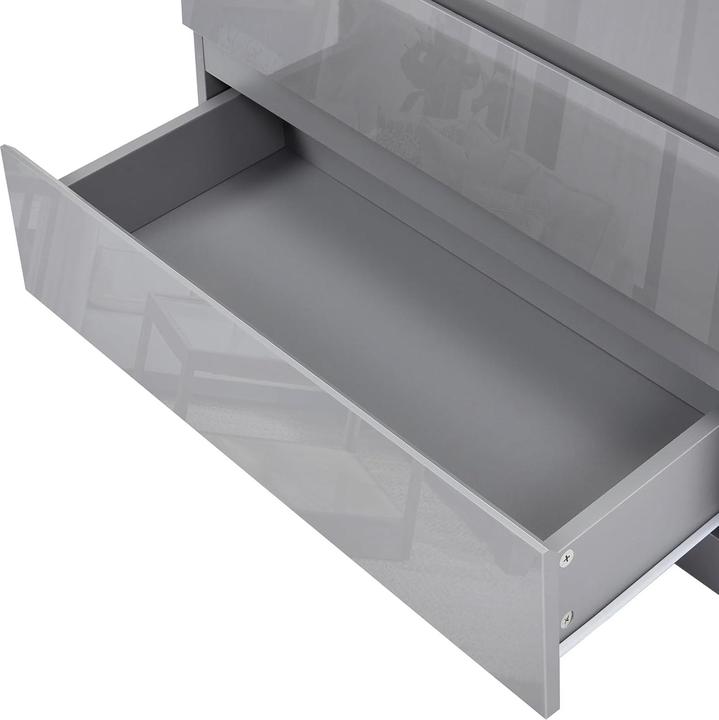 Produktbild HTI-Living Nachtschrank Kenji Hochglanz Grau 2er-Set