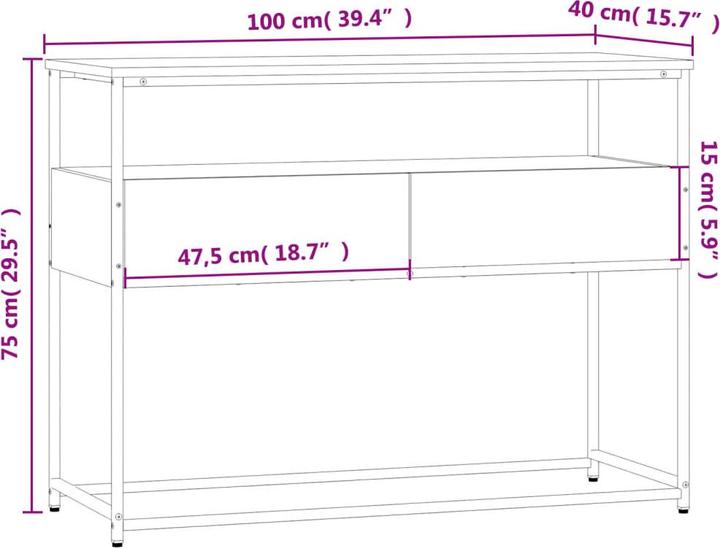 Image du produit VidaXL Gina (100 x 40 x 75 cm)