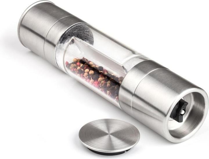 Actual product image Lamart LT7014 seasoning grinder Salt & pepper grinder Stainless steel, Transparent (Salt, Pepper)