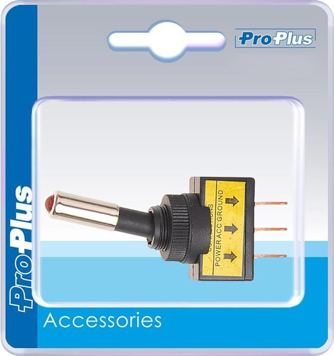 ProPlus Interrupteur à bascule LED rouge 12V-max. 20A sous blister