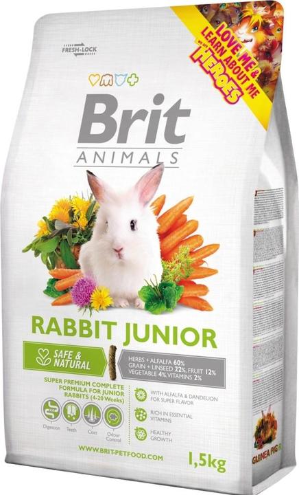 Actual product image Brit Animals Rabbit Junior Complete 1,5 kg (1.50 kg)