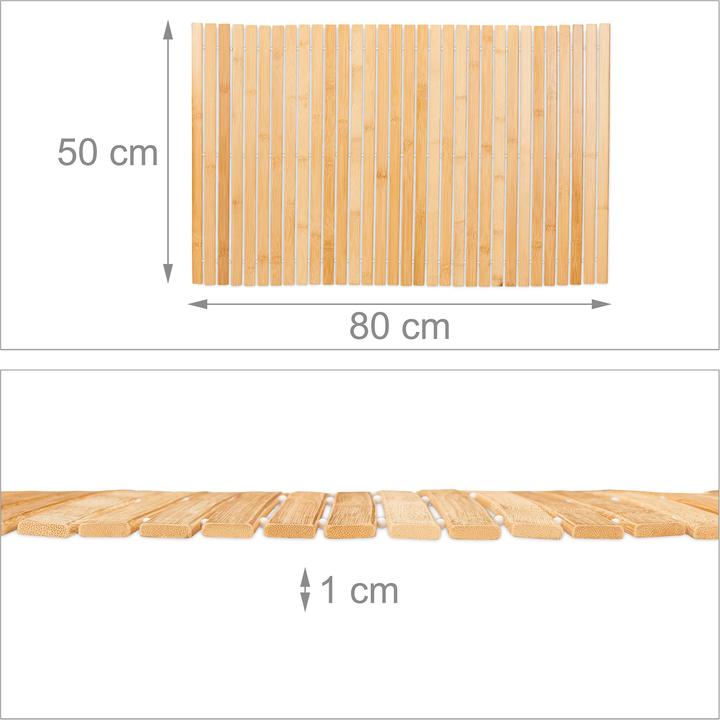 Actual product image Relaxdays bath mat (80 x 50 x 1 cm)