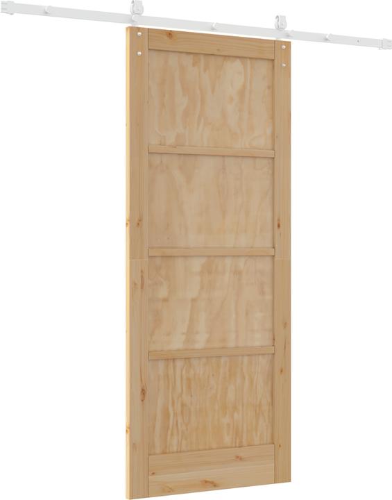 Actual product image VidaXL Sliding door with hardware set 83x202 cm solid pine