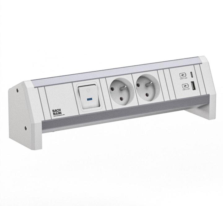Actual product image Bachmann BACH socket strip (2 x, CEE 7/3, CEE 7/5, 0.30 m)