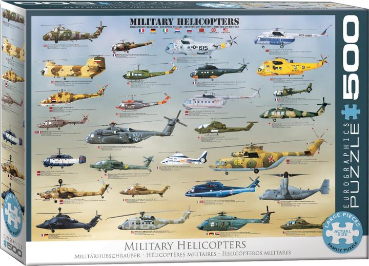 Image du produit Eurographics Hélicoptère militaire (500 pièces)