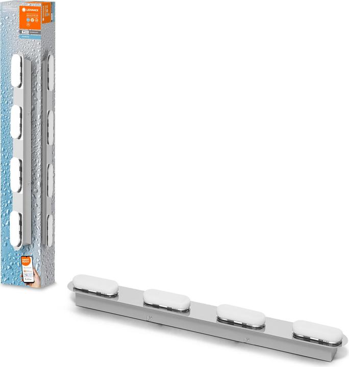 Actual product image Ledvance Smart+ wall Orbis Duplo IP44 TW 58 cm Chrome 4x5W 2000Lum (2800 lm)
