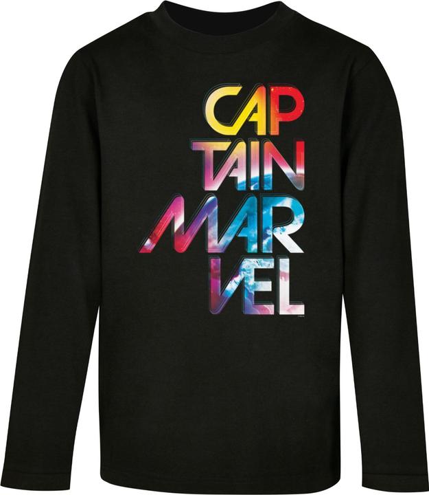 Immagine prodotto Absolute Cult Bambini Capitan Marvel - Maglia lunga con testo galattico - 135397 (158, 164)