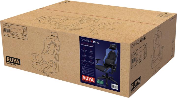Image du produit Trust GXT714 RUYA Chaise de jeu Noir/Bleu