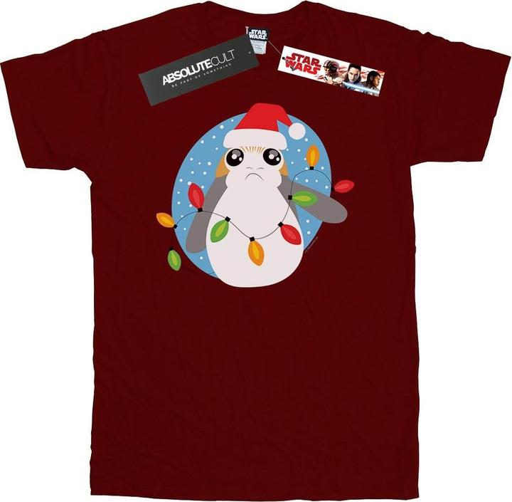 Star Wars The Last Jedi Porg Christmas Lights TShirt Mädchen