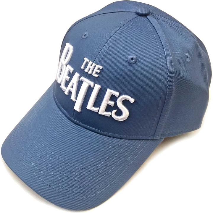 The Beatles Beatles White Drop T Logo Denim Baseball Cap