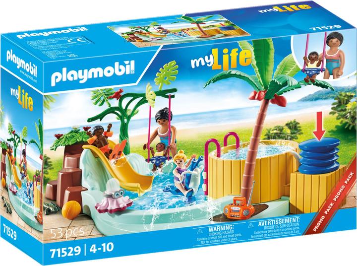 Actual product image Playmobil Children's pool with whirlpool (71529, Playmobil My Life)