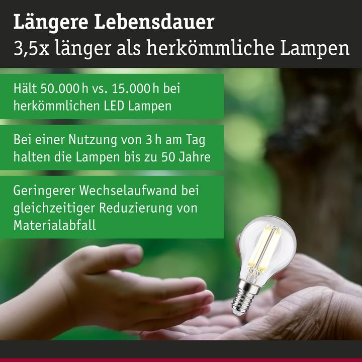 Productafbeelding Paulmann Drop Eco-Line filament (E14, 2.50 W, 525 lm, 1 x, A)