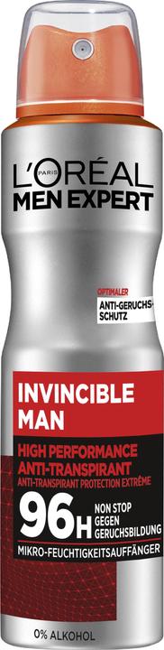 L'Oréal Paris L'Oreal -Men, Expert Invincible, Deodorant, 150 m (Spray, 150 ml)