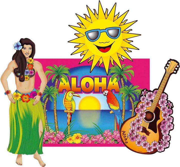 Produktbild Widmann Beach Party Hawaii Deko Set 50cm (One Size)