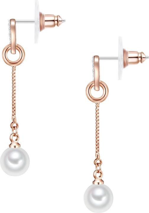 Immagine prodotto Lulu & Jane Perlina in ottone con nucleo a conchiglia in cristallo oro rosa - 33018 (Ottone)
