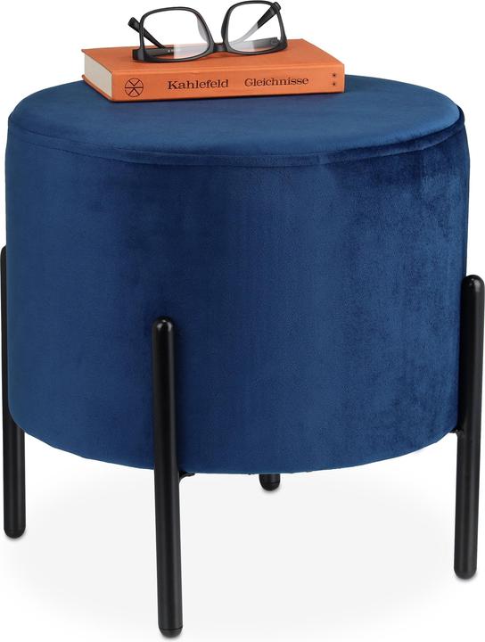Relaxdays Velvet Stool