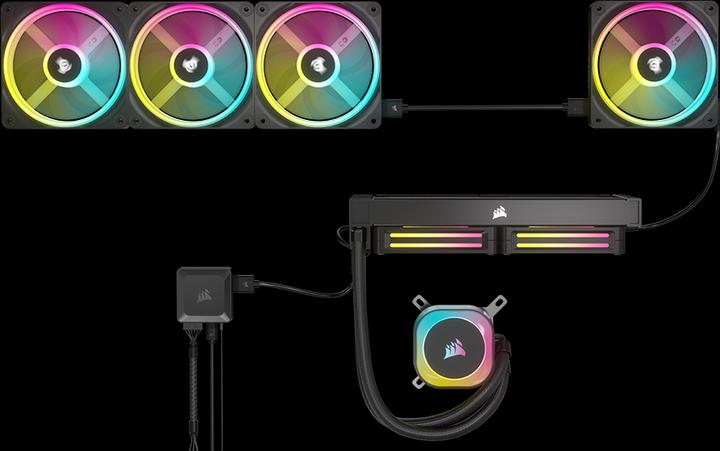 Image du produit Corsair Kit de câbles iCUE LINK avec connecteurs droits, noir