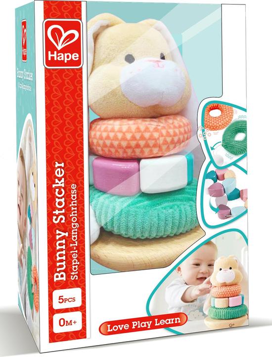 Actual product image Hape Stack long-eared rabbit