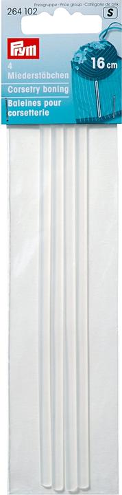 Produktbild Prym Miederstäbchen, transparent 16 cm, Karte 4 Stk.