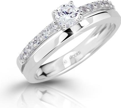 Produktbild Modesi String ring with zircons M11102 - Circuit: 56 mm (56)