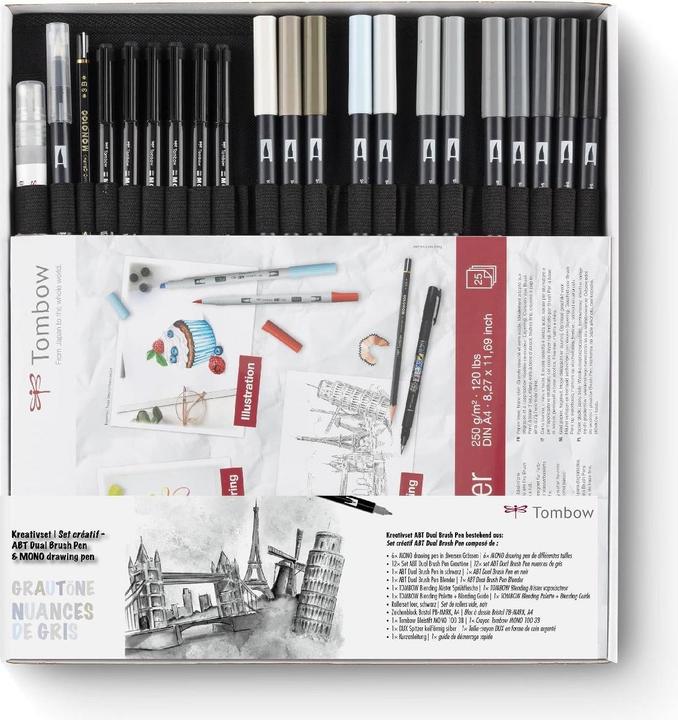 Produktbild Tombow Set Abt (Grautöne, 27 x)
