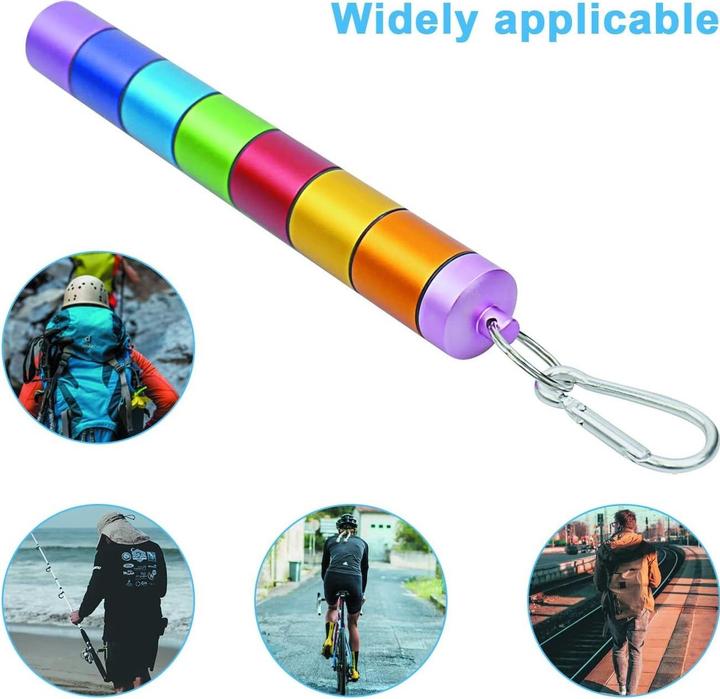 Actual product image Cbx Pill box with key ring and carabiner