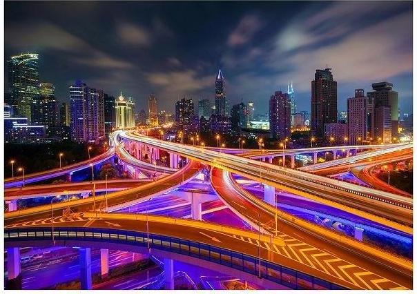 Actual product image Enjoy Puzzle ENJOY-1275 - Shanghai Downtown by Night, jigsaw puzzle, 1000 pieces (1000 pieces)