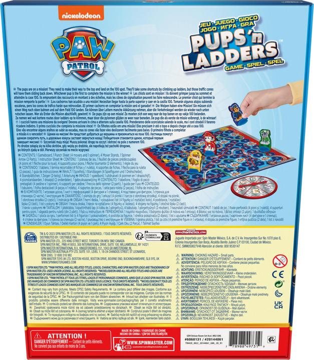 Image du produit Spin Master PAW Patrol, Jeu Pups 'N Ladders | Jouets Pat'Patrouille, jouets pour tout-petits, jouets pour enfant