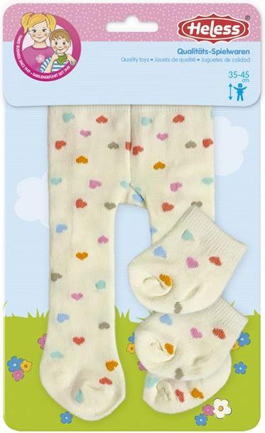 Actual product image Heless Puppen-Strumpfhose mit Söckchen "Herz Konfetti", Gr. 35-45 cm
