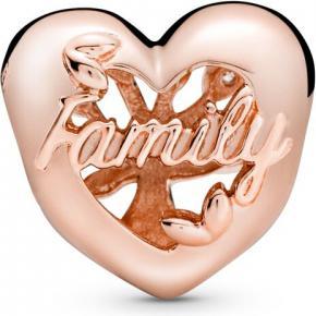 Image du produit Pandora Rose Family Tree Heart (Avec pierre(s), Argent 925, Plaqué or rose)