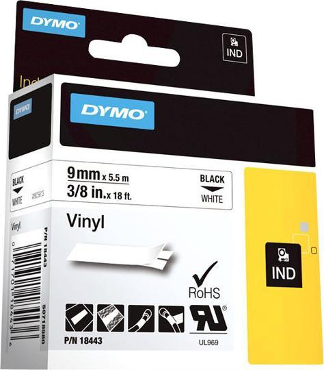 Immagine prodotto Dymo Nastro vinilico Rhino, 18443, bianco (0.90 cm, Bianco)