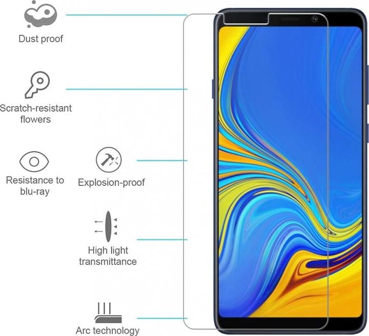 Immagine prodotto Screenguard Samsung Galaxy A9 2018 Pellicola protettiva in vetro Custodia dal design amichevole (1 Pezzo/i, Samsung Galaxy A9 (2018))