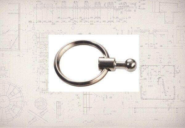 Actual product image Troika Replacement Ring PATENT Chrome Black