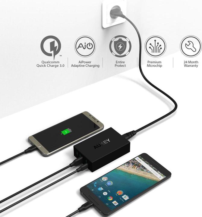 Actual product image Aukey Pa-Y5 (54 W)