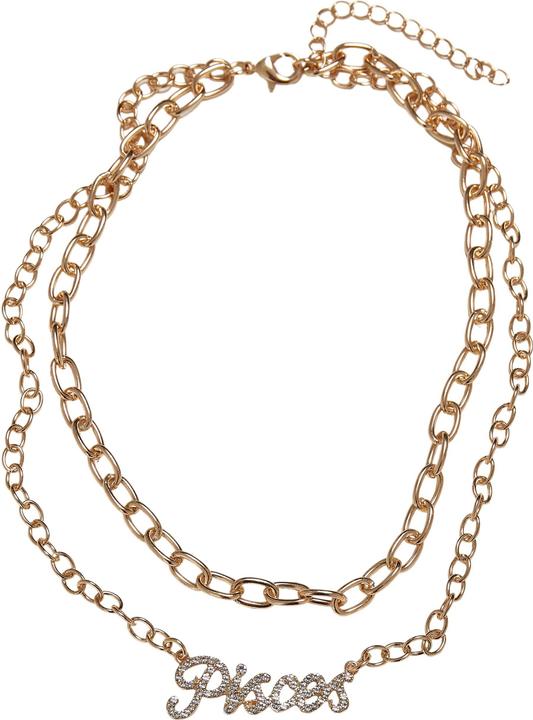 Produktbild Urban Classics Diamond Zodiac Golden Necklace (Zink, Eisen)