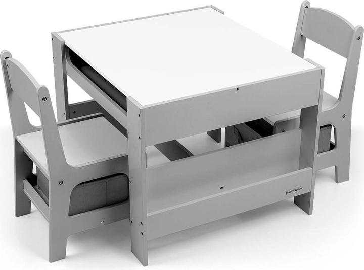 Mally Table and two chairs Sven grey Milly