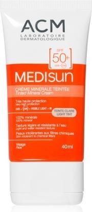 Actual product image ACM Laboratoires ACM Medisun Mineral Moisturizing and Toning Cream SPF 50+ - Light Tint, 40 ml (Sun cream face, SPF 50+, 40 ml, 30 g)
