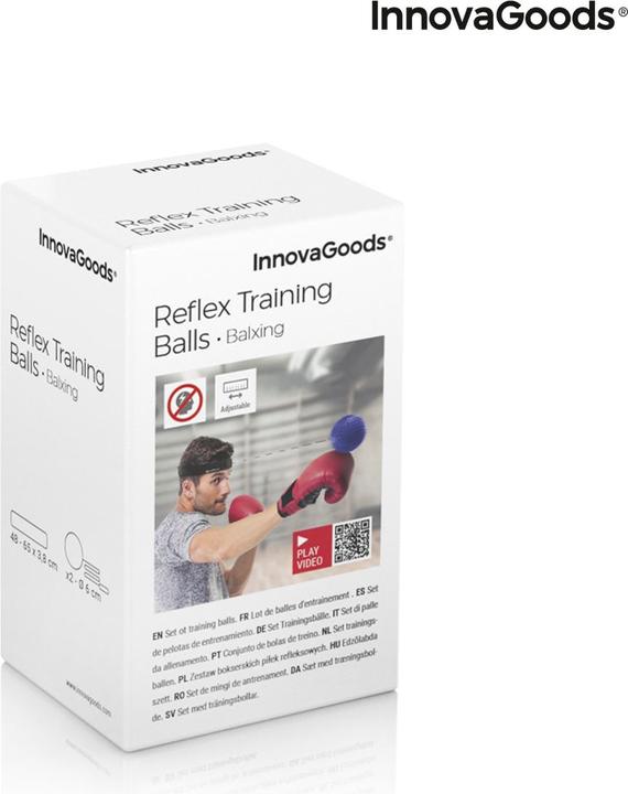 InnovaGoods Set de balles d'entraînement et de réflexes Balxing (3.80 cm, 0.03 kg)