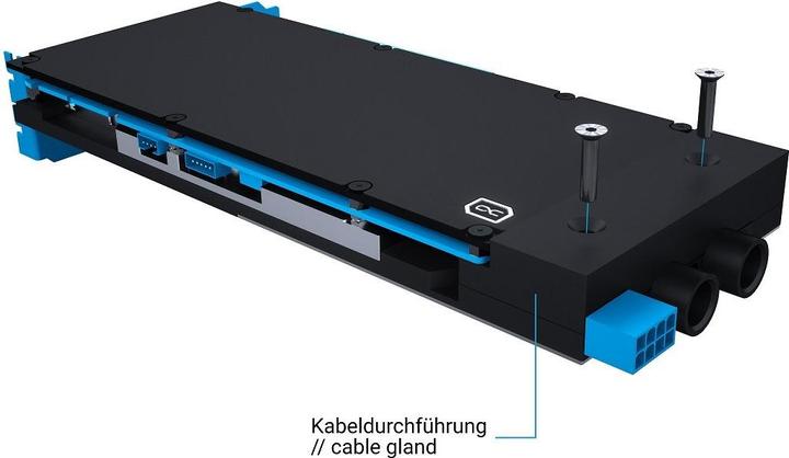 Actual product image Alphacool ES RTX A5000 GPU cooler with backplate