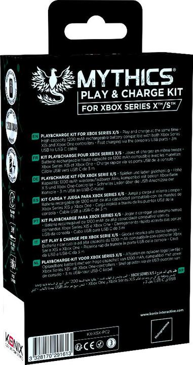 Immagine prodotto Konix Mythics Play + Charge Battery Pack (Xbox Series X)