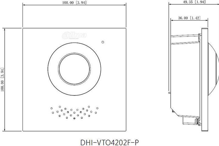 Image du produit Dahua VTO4202F-P-S2 (Filaire)