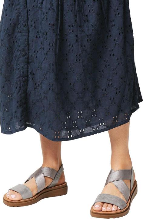 Actual product image Good For The Sole Womens/Ladies Ana Comfort Crossover Strap Wide Sandals (41)