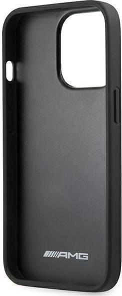 Image du produit Mercedes AMG AMHCP14LDOLBK étui rigide en cuir pour iPhone 14 Pro 6,1" czarny/black Hot Stamped (Apple iPhone 14 Pro)