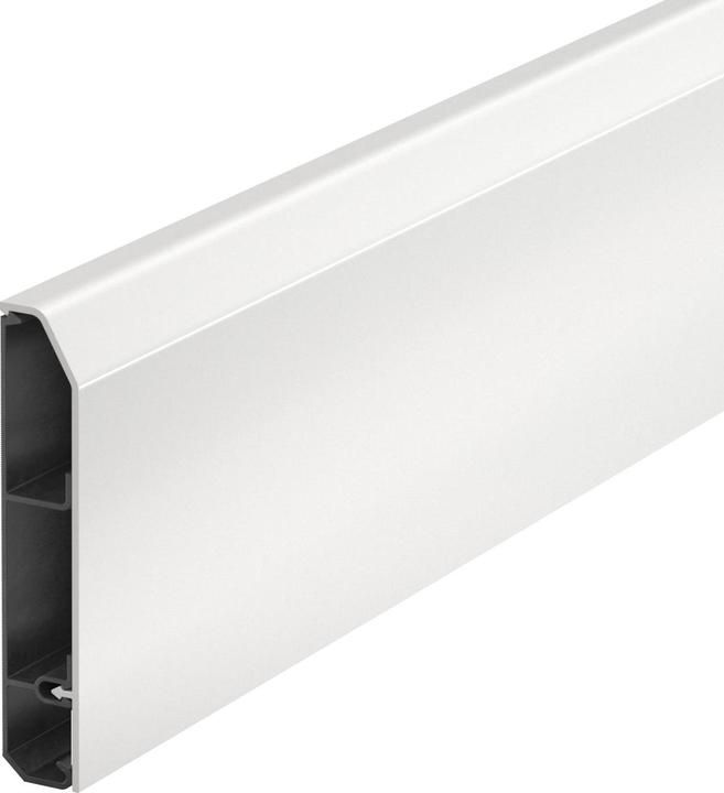 Actual product image OBO Bettermann Skirting Trunking SL Set 20x110 9010, 6132274 (Duct, 200 cm)