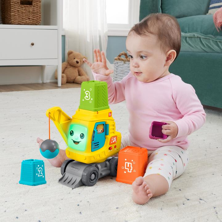 Actual product image Fisher-Price Count & Stack Crane- (D, F, E)